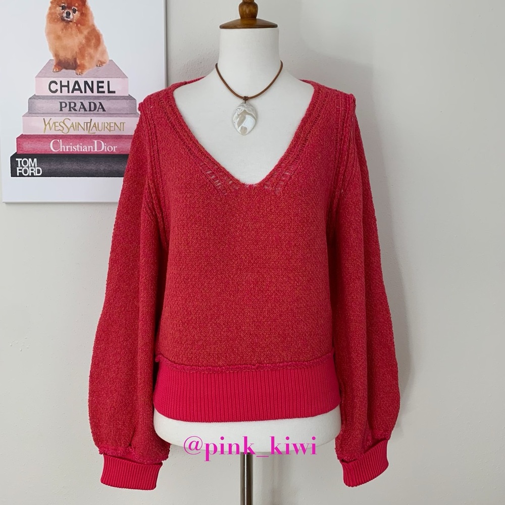 Free People Riptide V-Neck Sweater